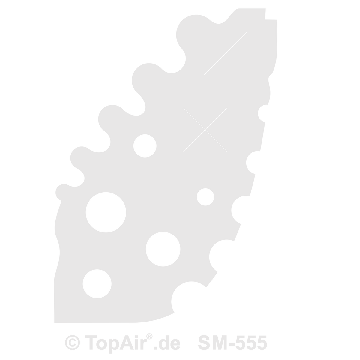 Schablone SM555 - Kreise und Radien