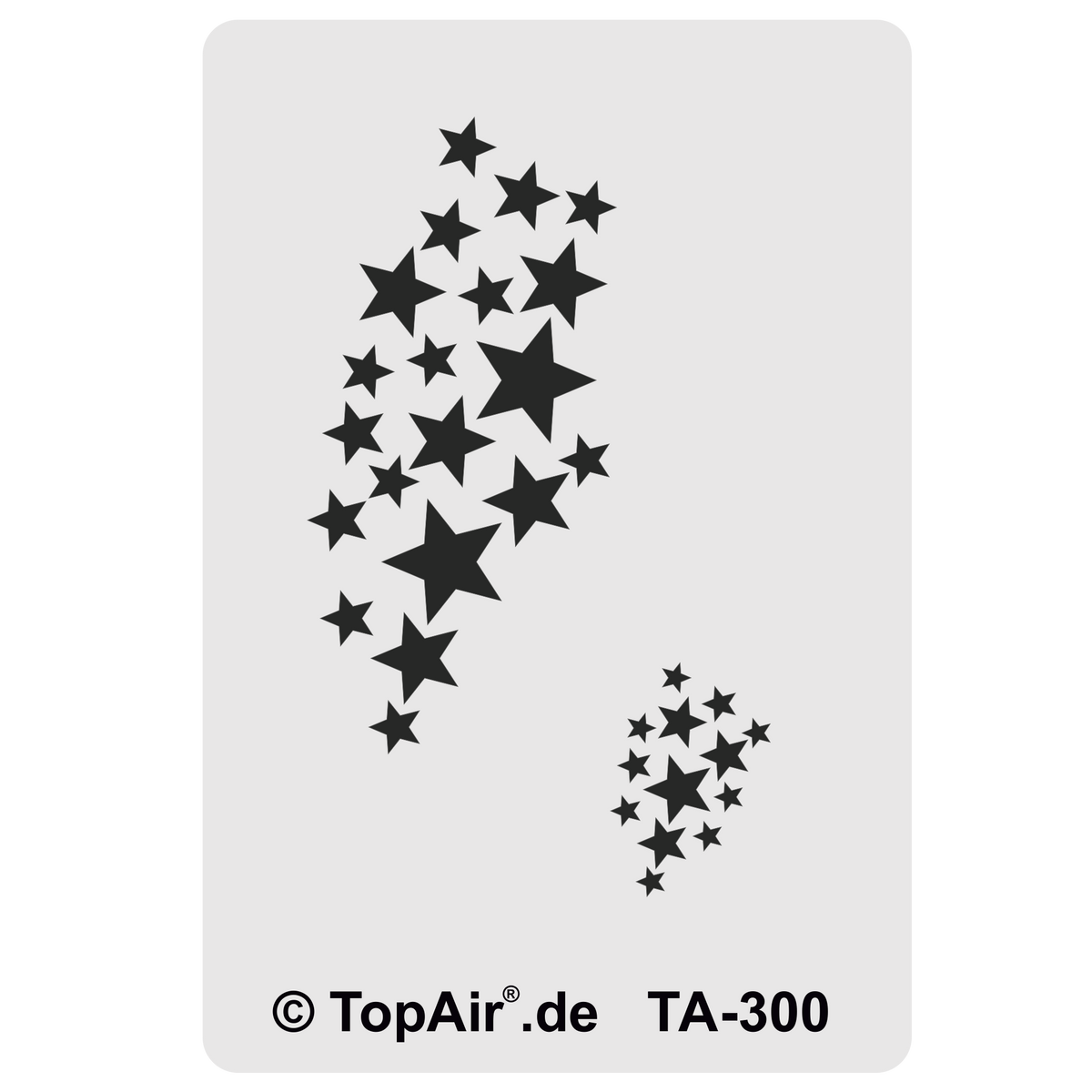 Schablone TA300 - Sterne
