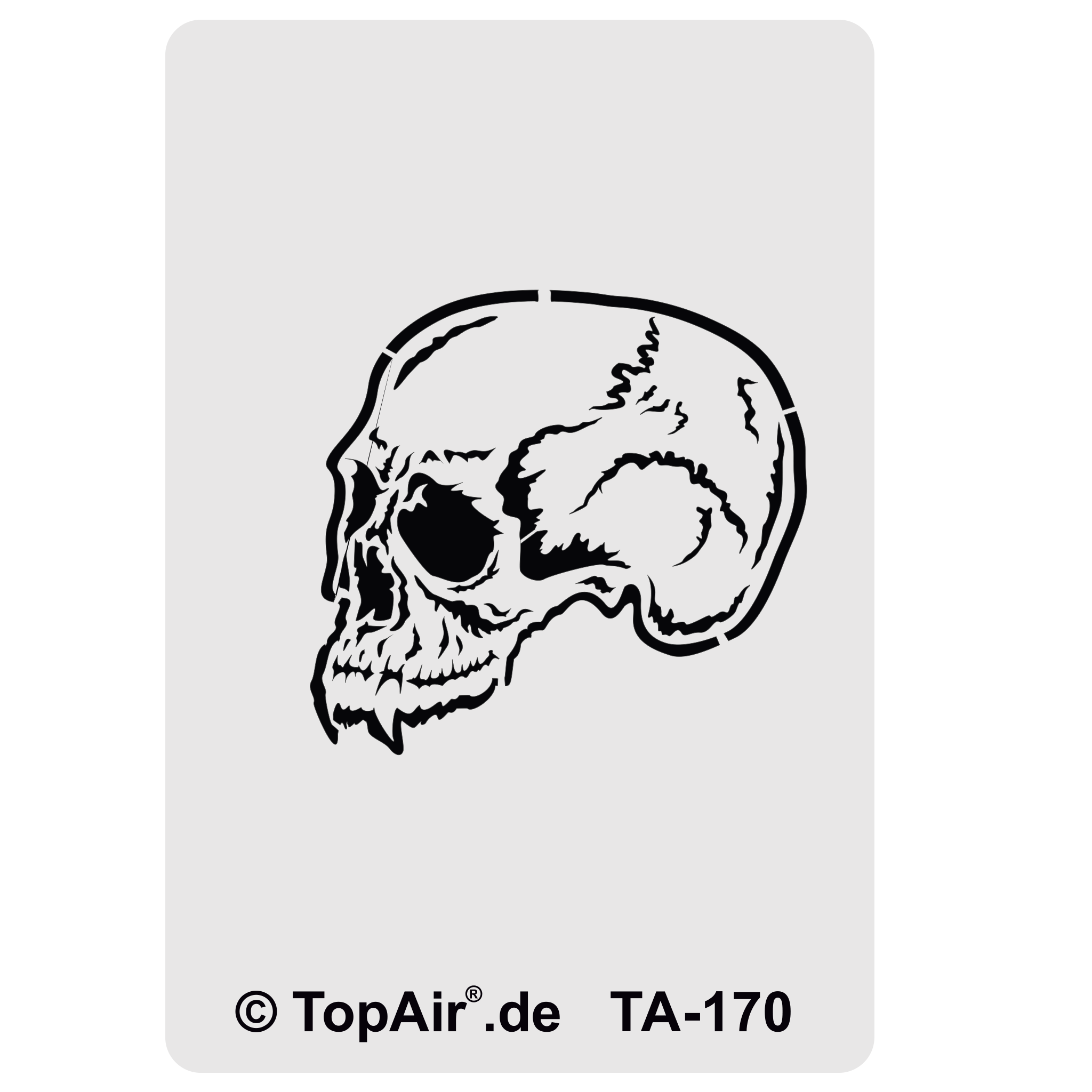 Schablone TA170 - Totenkopf